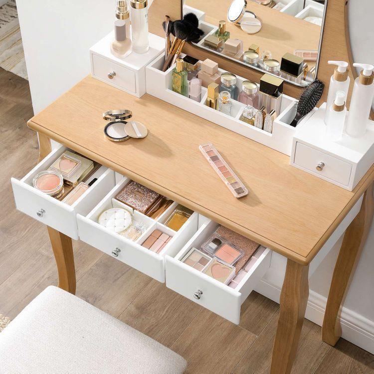 Frameless Mirror Dressing Table Vanity FredCo