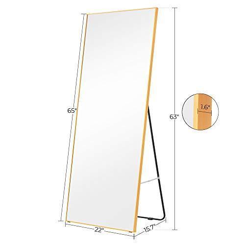 Free Standing Full Length Mirror 65" x 22" FredCo