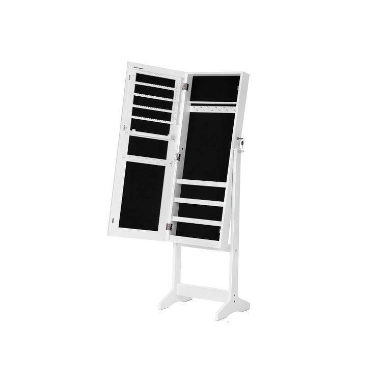 Full Mirrored Jewelry Cabinet FredCo