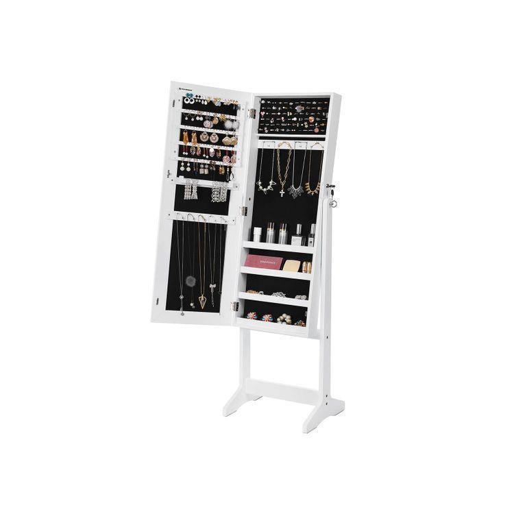 Full Mirrored Jewelry Cabinet FredCo