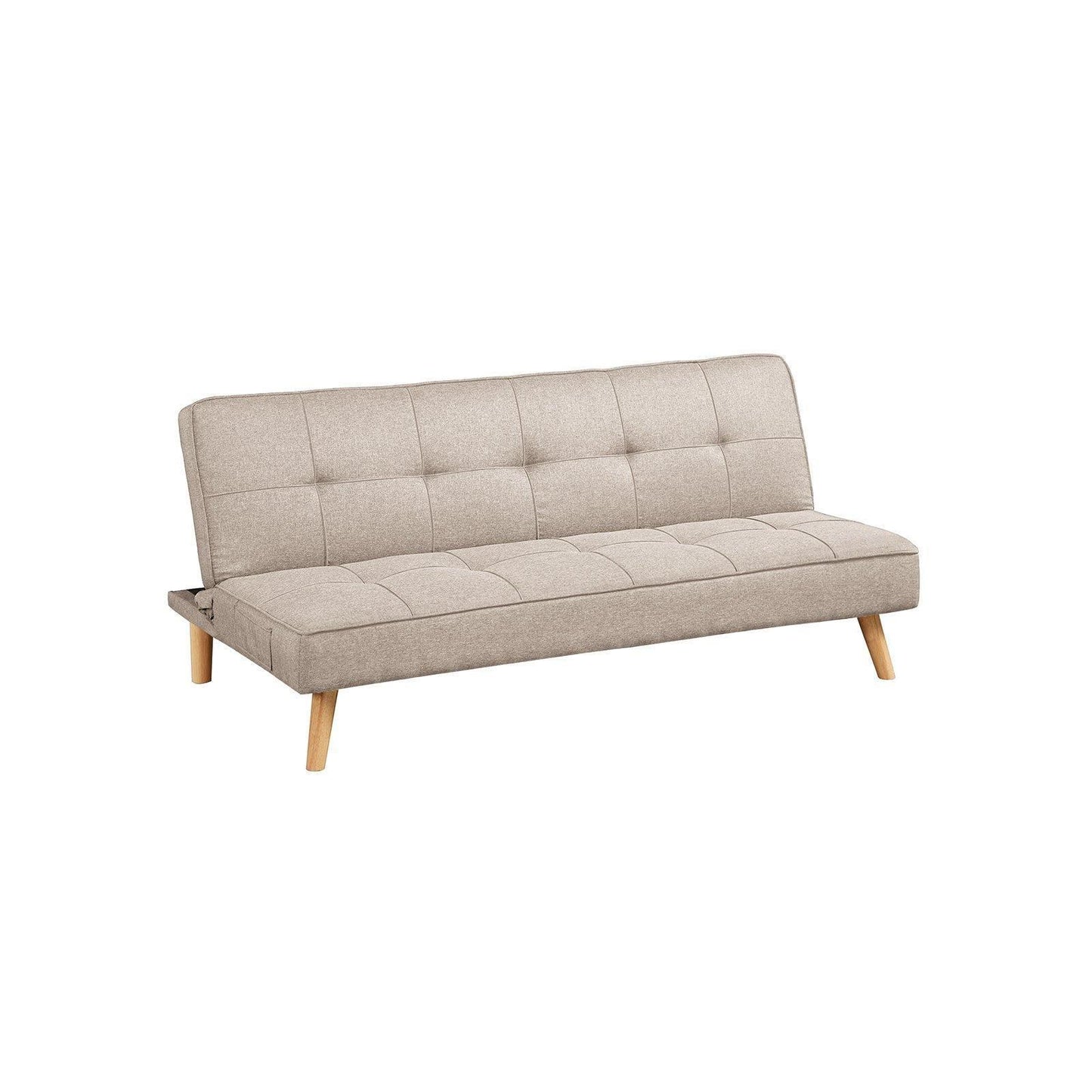 Futon Sofa Bed Beige FredCo