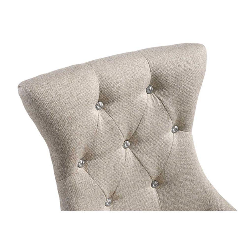 Gabrian Dining Chair (Set-2) Fabric & Reclaimed Gray FredCo