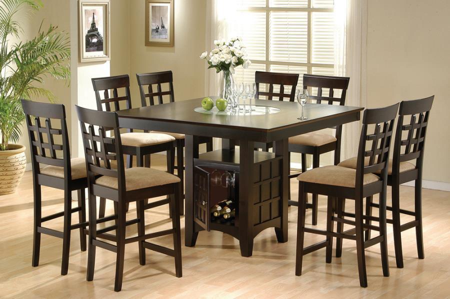 Gabriel 7-piece Square Dining Set Cappuccino 100438-S7 Coaster FredCo