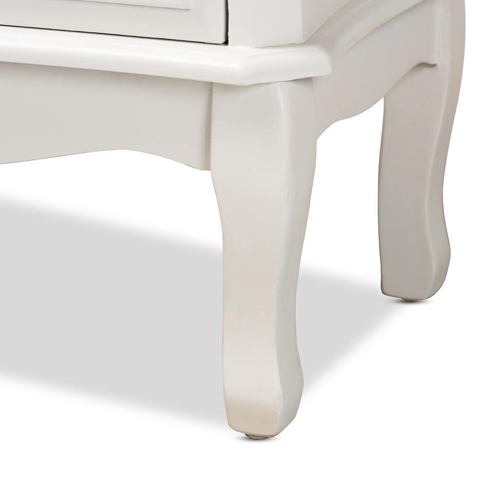 Gabrielle Traditional French Country Provincial White-Finished 3-Drawer Wood Storage Cabinet FredCo