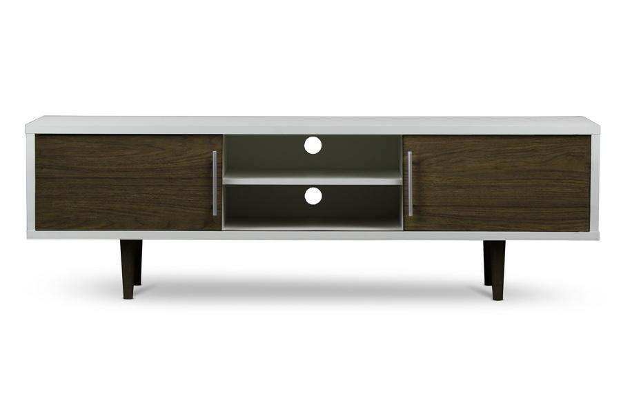Gemini Wood Contemporary TV Stand FredCo