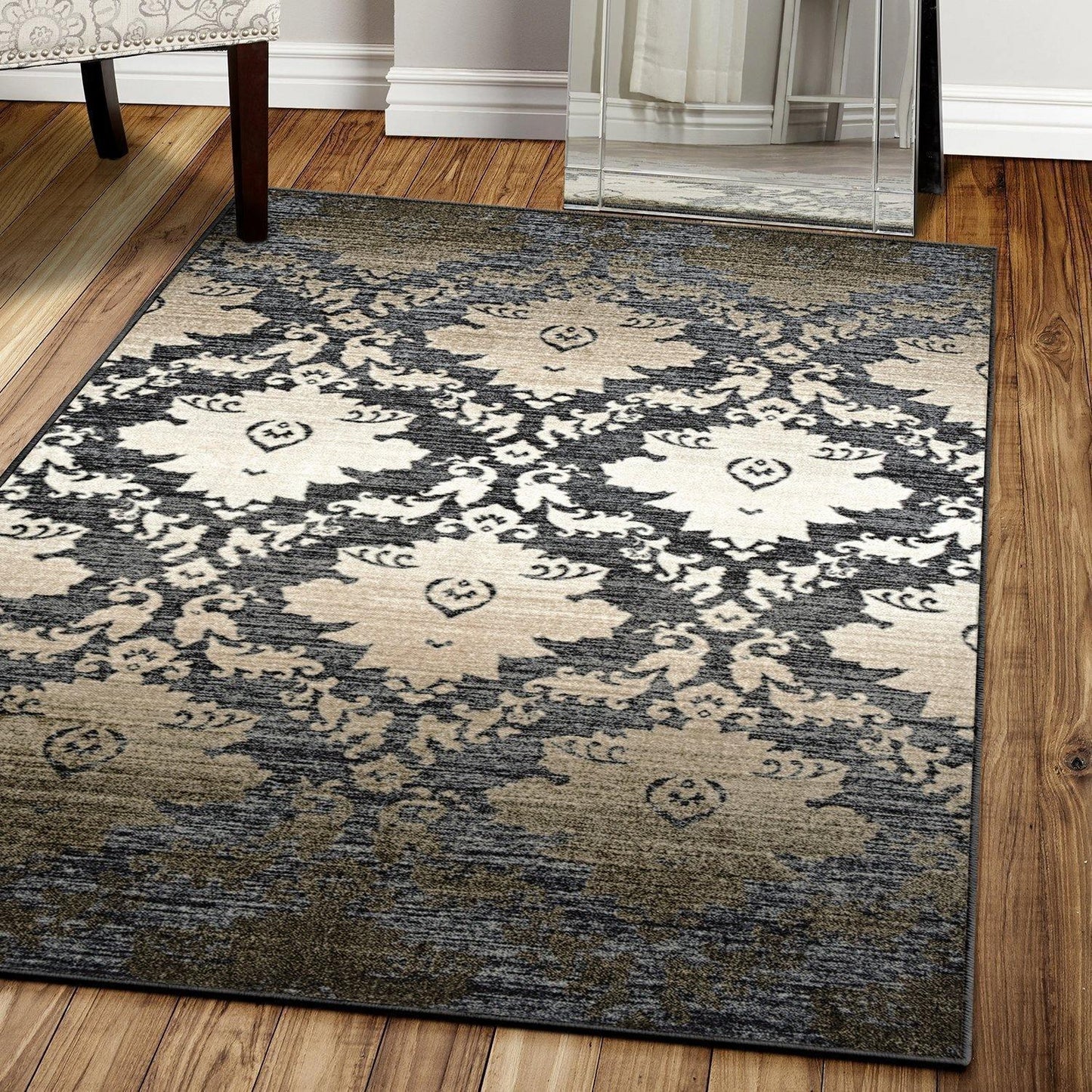 Geneva Non-Slip Foldable Vintage Rug FredCo