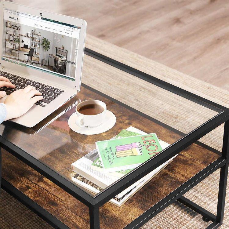 Glass Tabletop Coffee Table FredCo