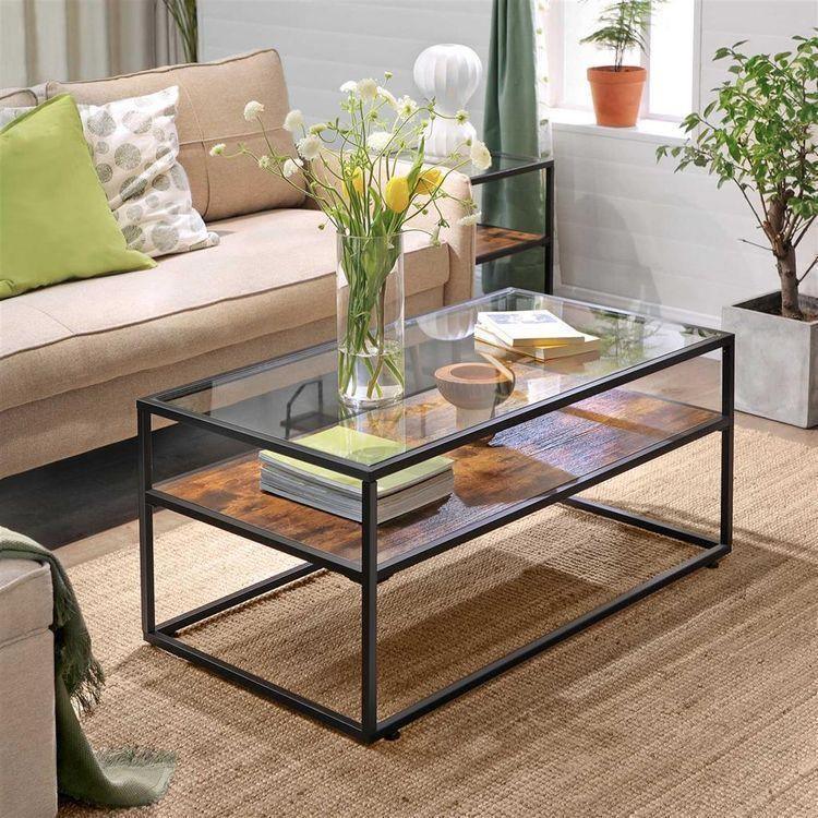 Glass Tabletop Coffee Table FredCo