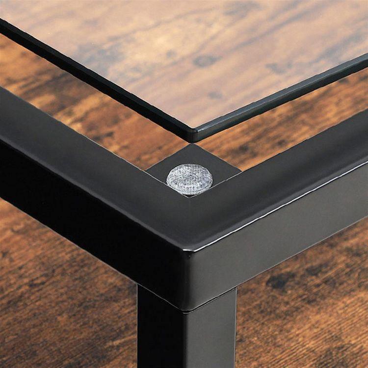 Glass Tabletop Side Table FredCo