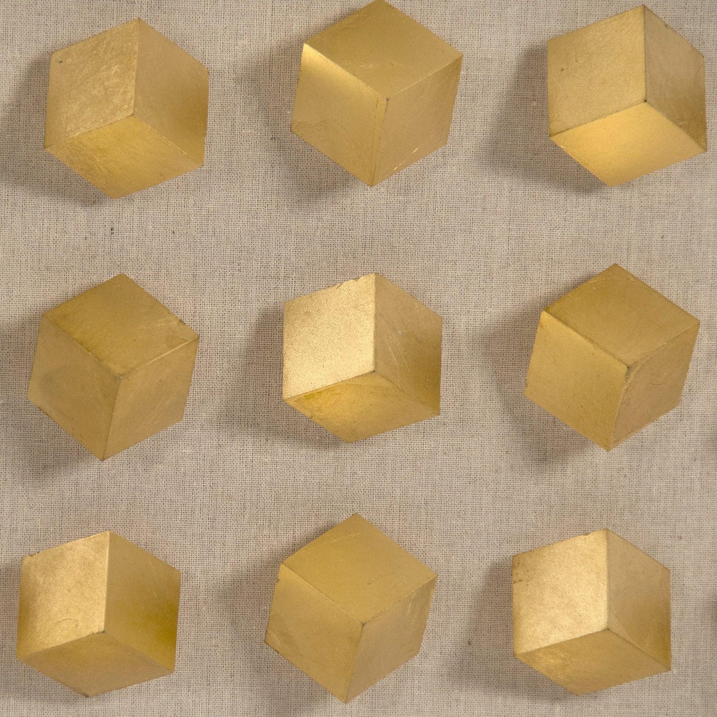 Golden Cubes in Acrylic Wall Art ZEN30693A FredCo