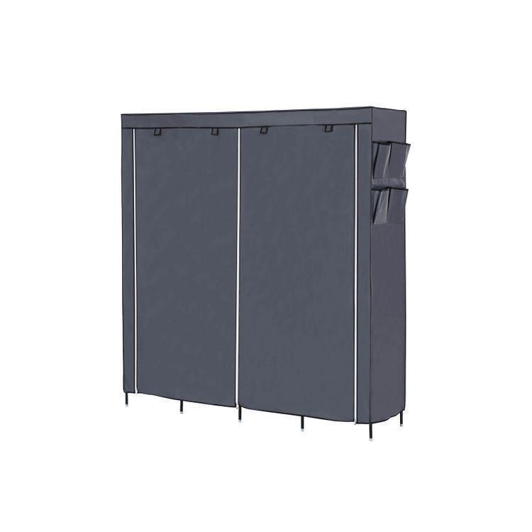 Gray Fabric Wardrobe FredCo