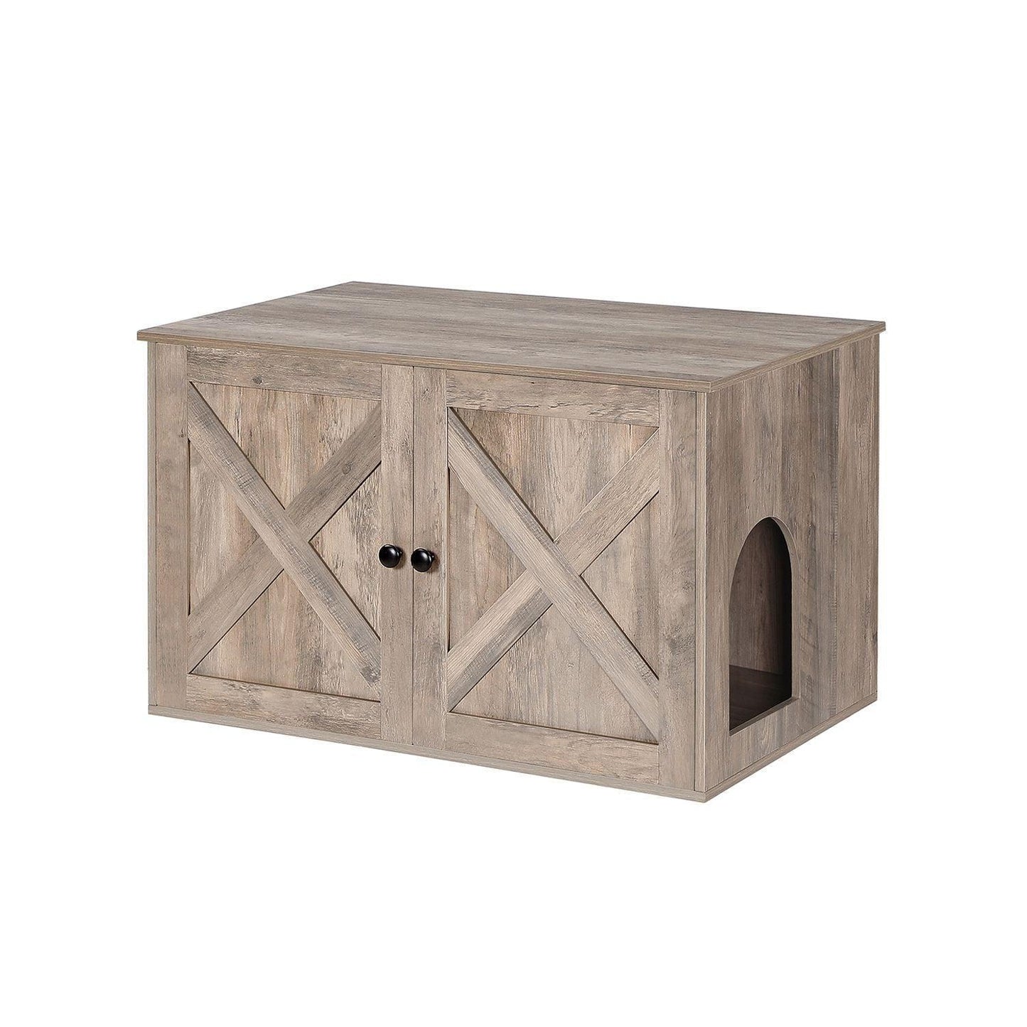 Greige Cat Litter Box Enclosure FredCo