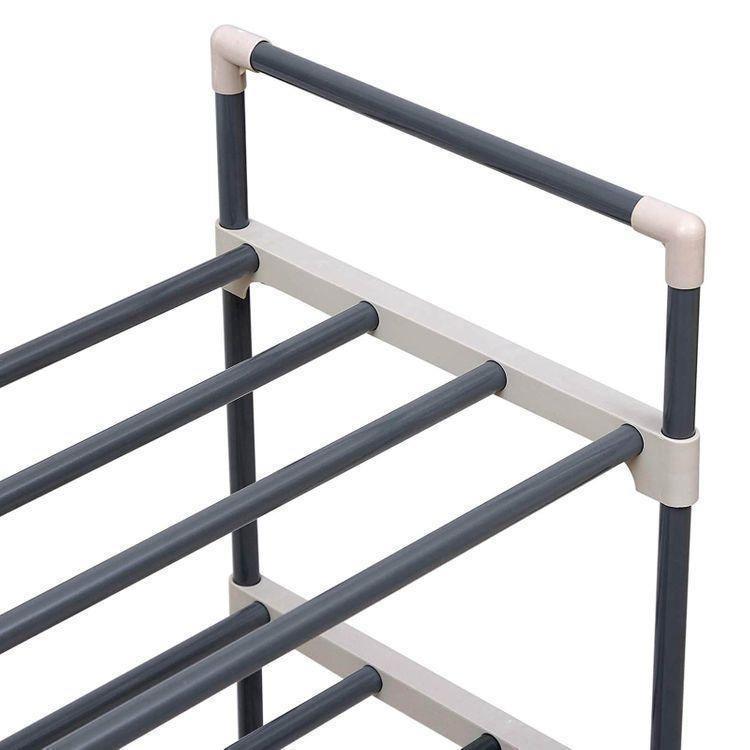 Grey 4 Tier Shoe Organizer FredCo