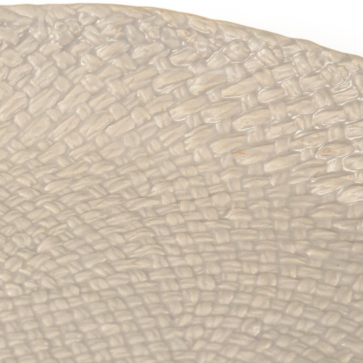 Grey Cross Weave Platter Medium CB3492-34-R604 FredCo