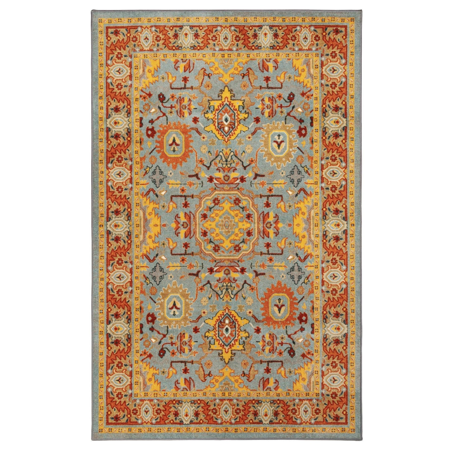 Hadar Non-Slip Foldable Oriental Traditional Rug FredCo
