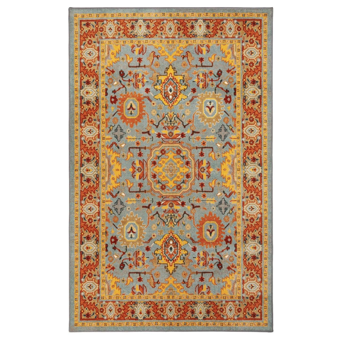 Hadar Non-Slip Foldable Oriental Traditional Rug FredCo