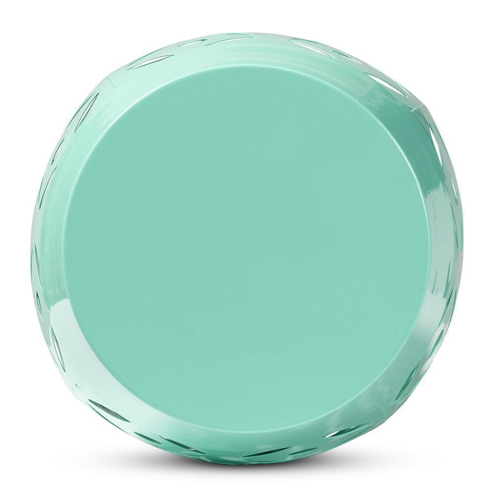 Hallie Modern and Contemporary Aqua Finished Metal Outdoor Side Table FredCo