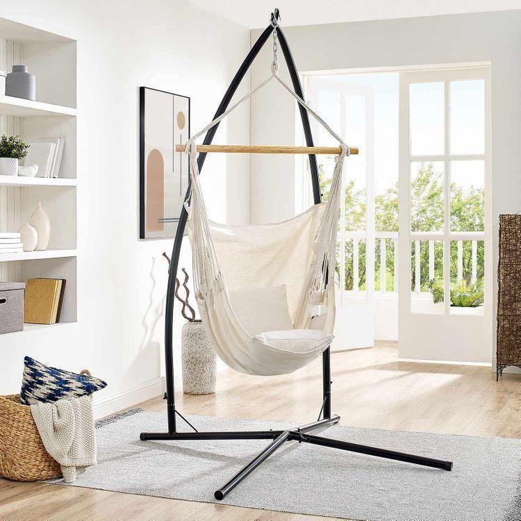 Hammock Chair with Stand Beige FredCo