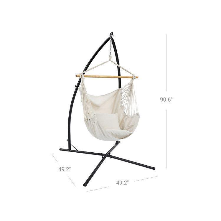 Hammock Chair with Stand Beige FredCo