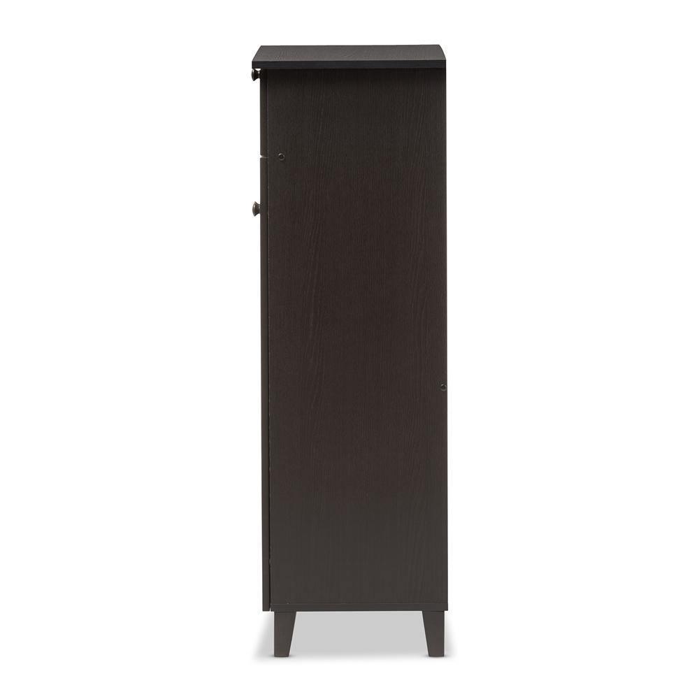 Harding Espresso Shoe-Storage Cabinet FredCo