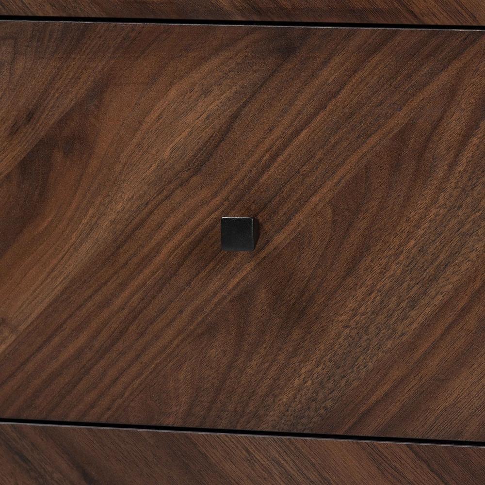 Hartman Mid-Century Modern Walnut Brown Finished Wood 6-Drawer Dresser FredCo