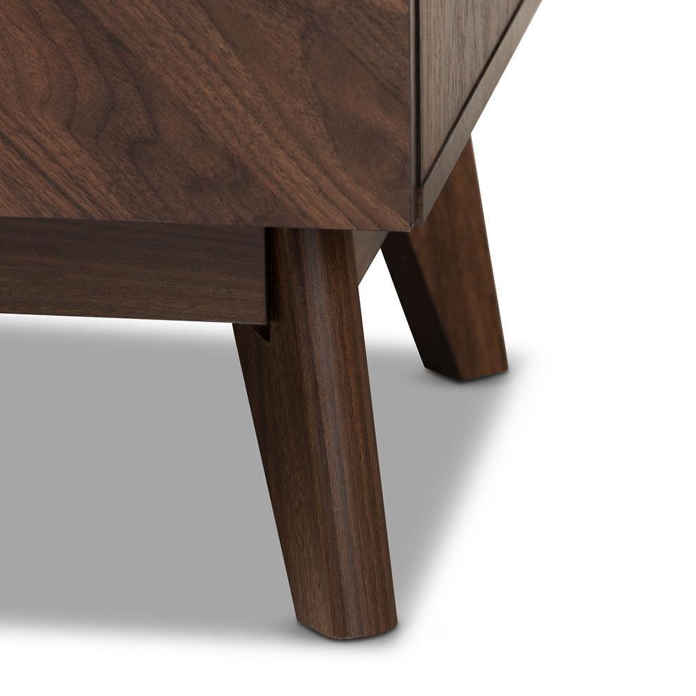 Hartman Mid-Century Modern Walnut Brown Finished Wood 6-Drawer Dresser FredCo