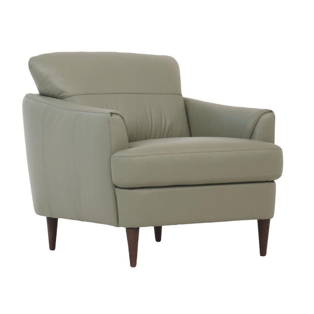 Helena Chair Moss Green Leather FredCo