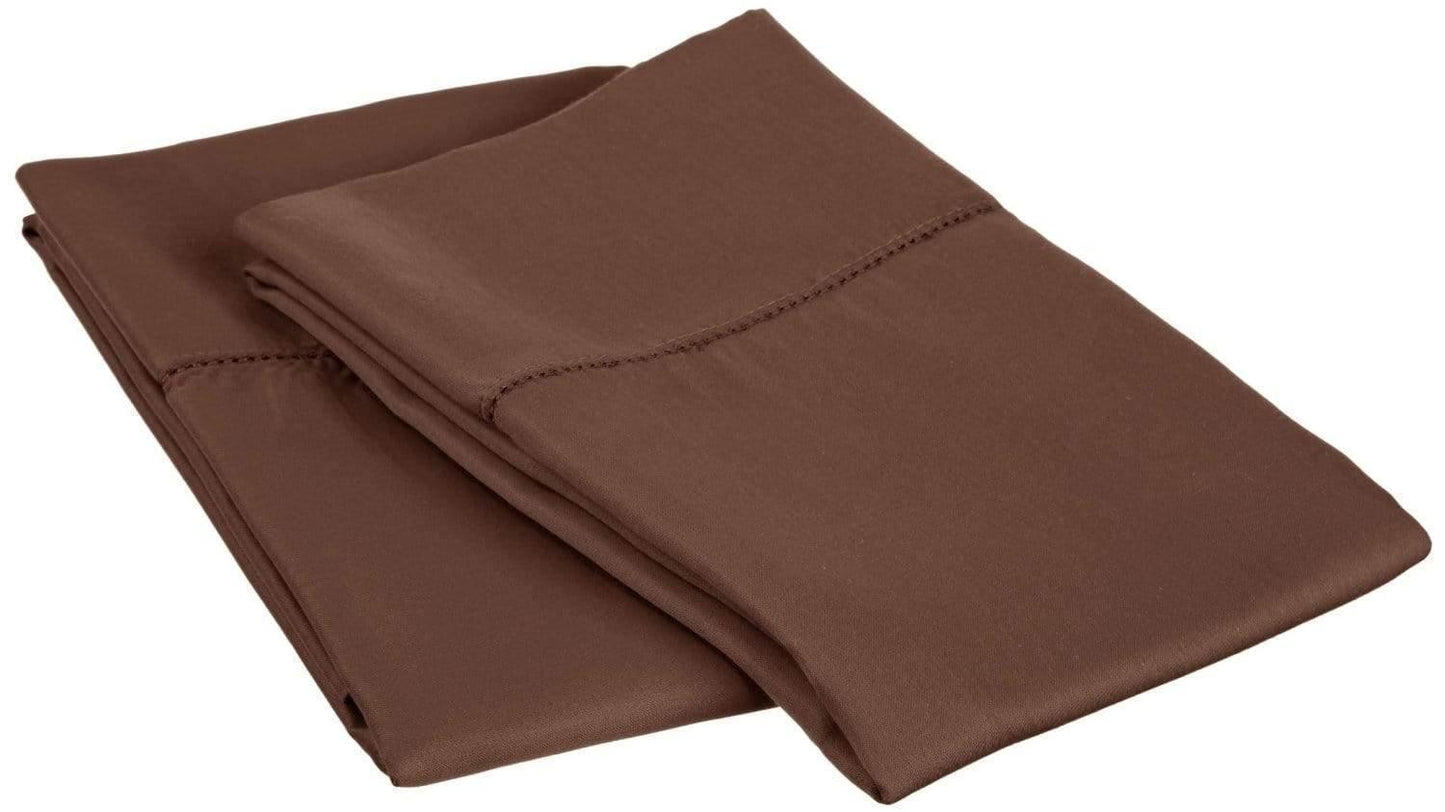 Hem Stitch 600-Thread-Count Pillowcases Set, Cotton Blend, 8 Colors FredCo