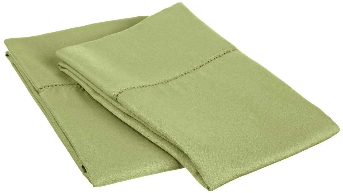 Hem Stitch 600-Thread-Count Pillowcases Set, Cotton Blend, 8 Colors FredCo