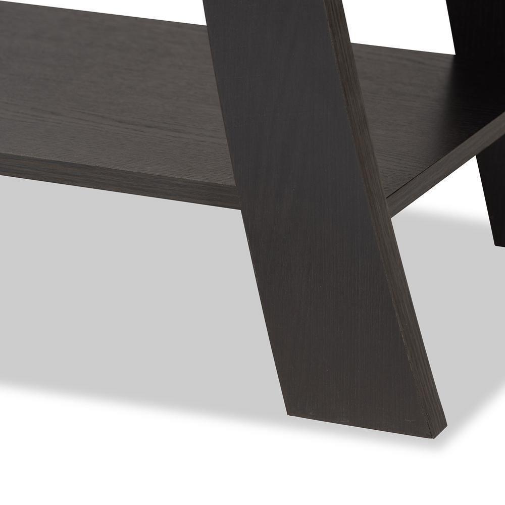 Herman Modern and Contemporary Dark Brown Finished Wood 1-Drawer Console Table FredCo
