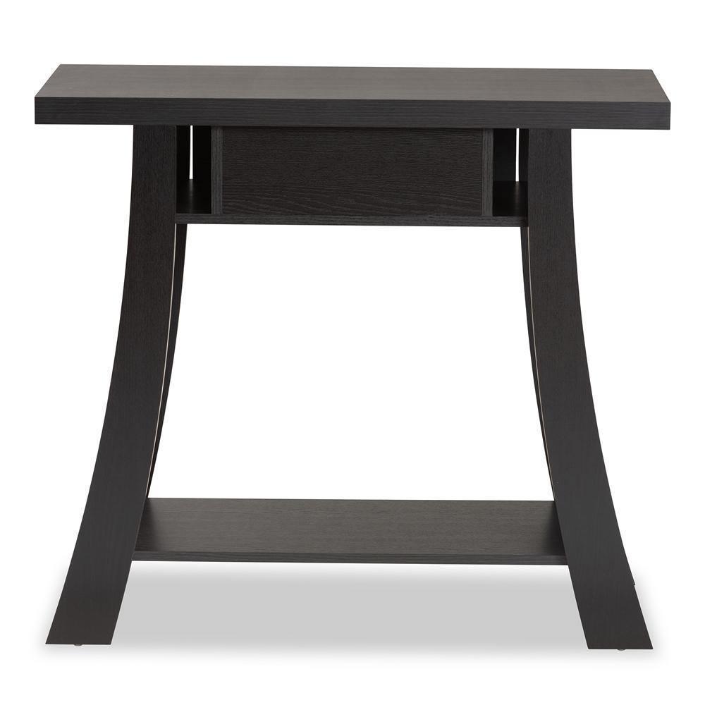 Herman Modern and Contemporary Dark Brown Finished Wood 1-Drawer Console Table FredCo