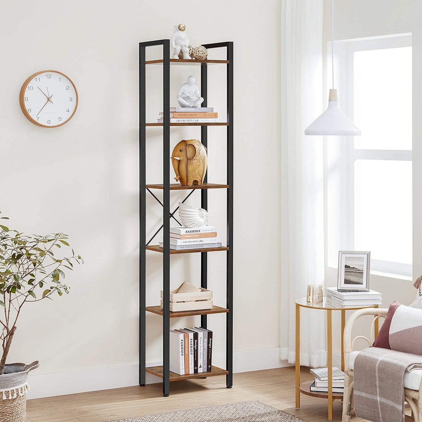 Industrial Brown 6 Layers Storage Shelf Unit FredCo