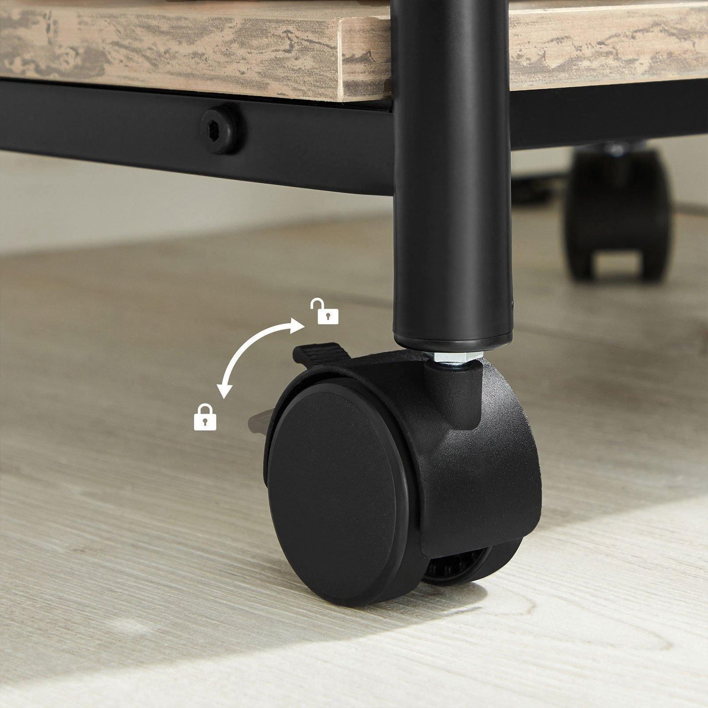 Industrial Under Desk Printer Stand Gray FredCo