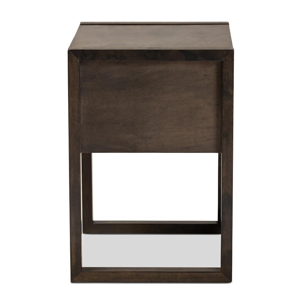 Inicio Modern and Contemporary Ash Brown Finished 1-Drawer Wood Nightstand FredCo
