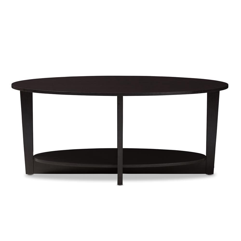 Jacintha Modern and Contemporary Wenge Brown Finished Coffee Table FredCo