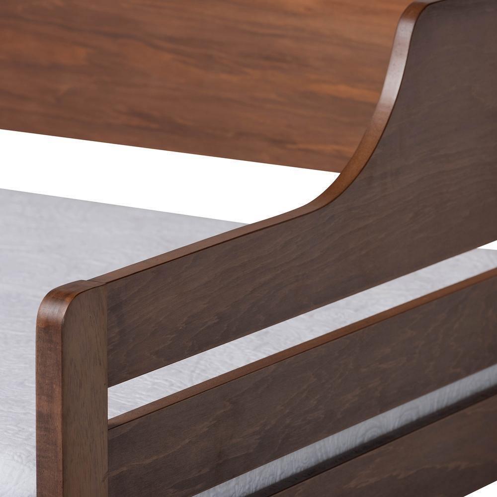 Jameson Modern and Transitional Walnut Brown Finished Expandable Twin Size to King Size Daybed with Storage Drawer FredCo