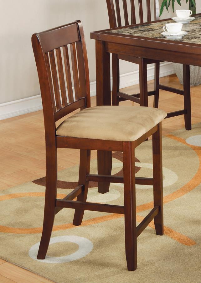 Jardin 5-piece Counter Height Dining Set Red Brown and Tan 150154 Coaster FredCo