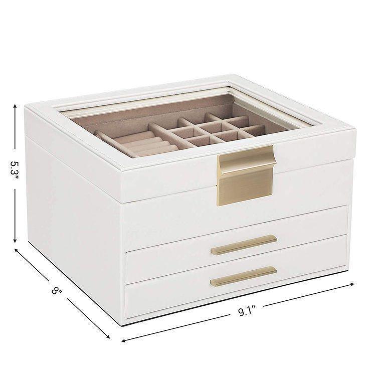 Jewelry Box with Glass Lid FredCo