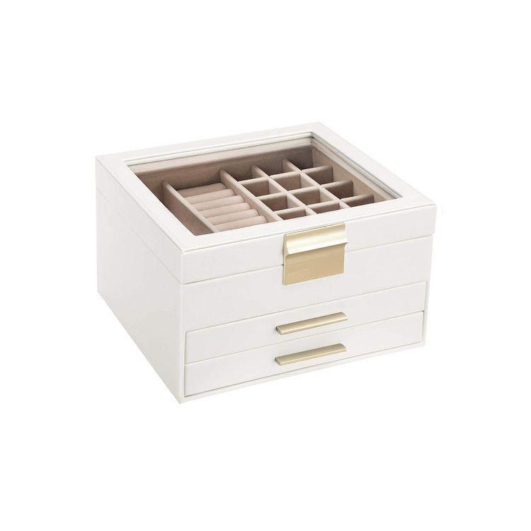 Jewelry Box with Glass Lid FredCo