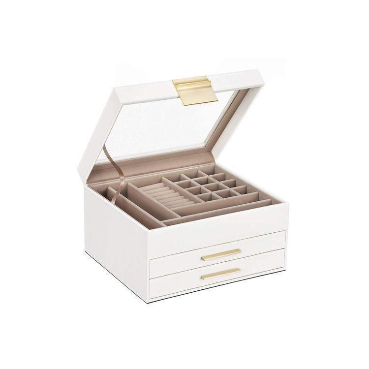 Jewelry Box with Glass Lid FredCo