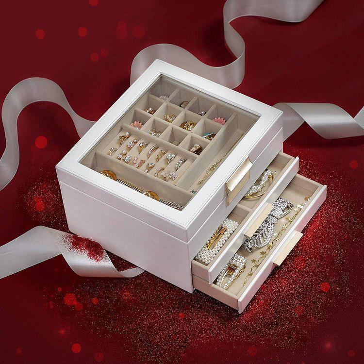 Jewelry Box with Glass Lid FredCo
