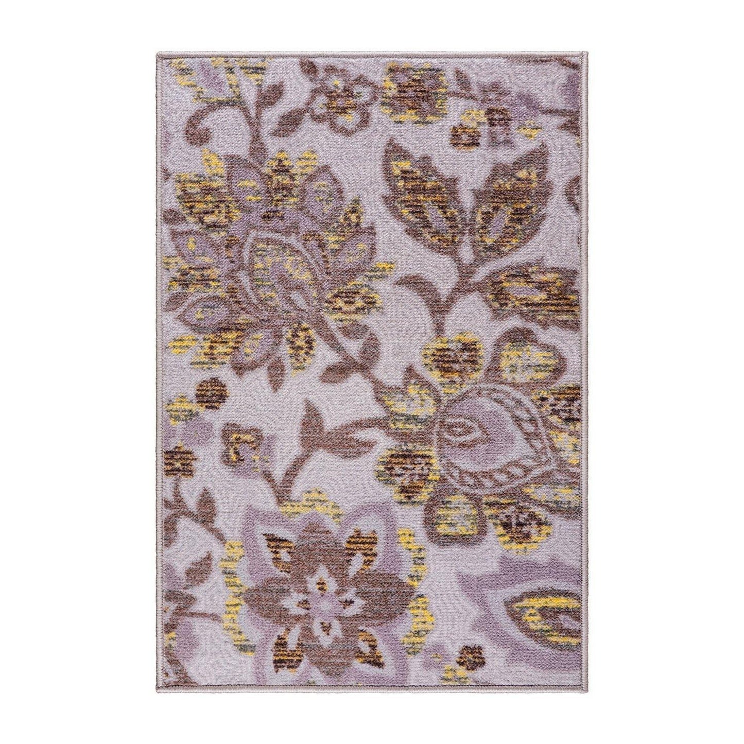 Jezabel Non-Slip Foldable Oversized Floral Motifs Rug FredCo