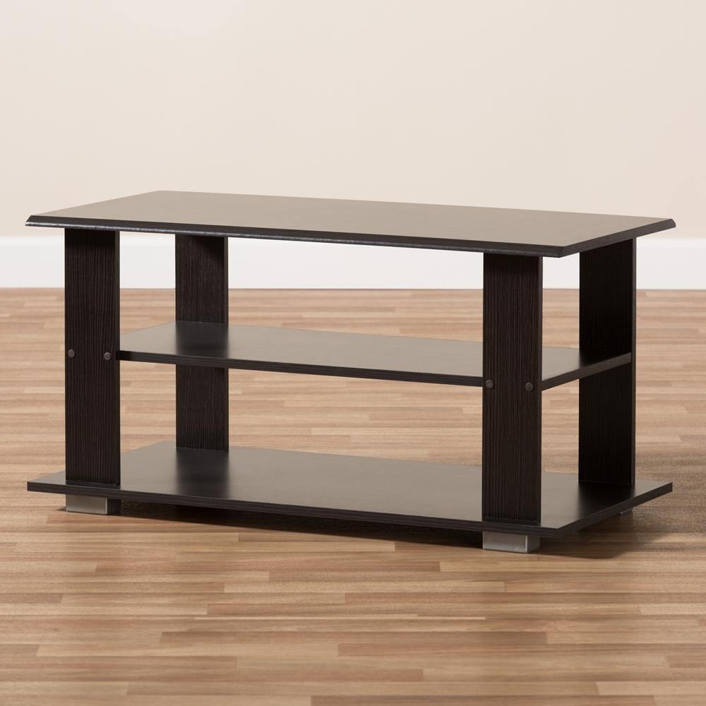 Joliette Modern and Contemporary Wenge Brown Finished Coffee Table FredCo