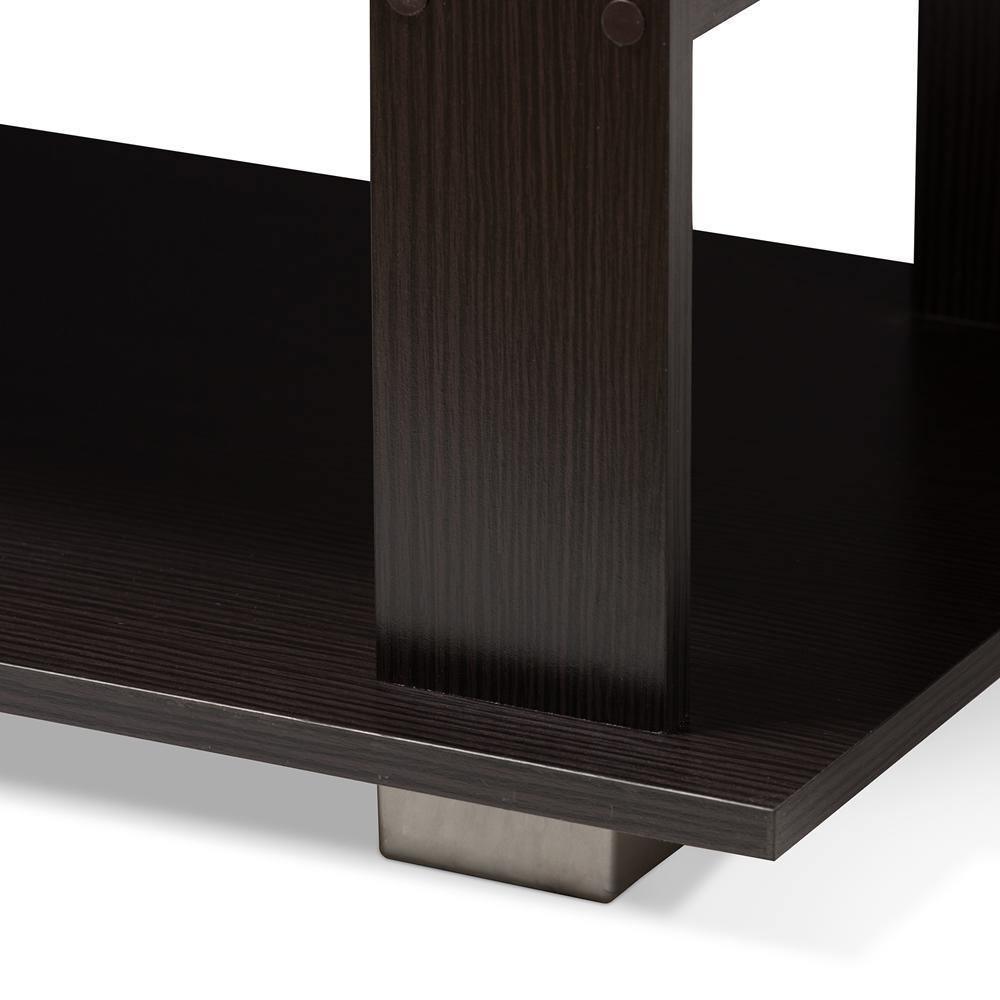 Joliette Modern and Contemporary Wenge Brown Finished Coffee Table FredCo