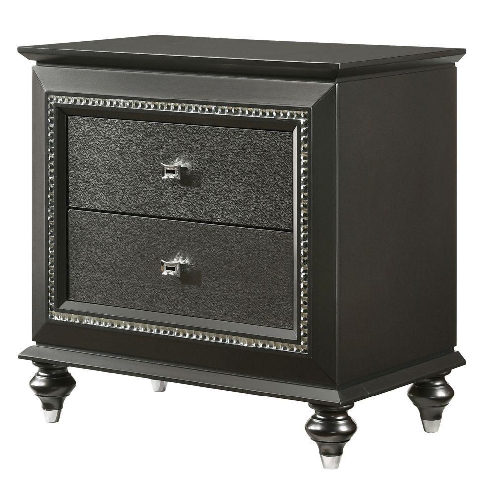 Kaitlyn Nightstand Metallic Gray FredCo