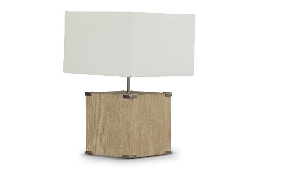 Kostka Wood and Fabric Lamp FredCo