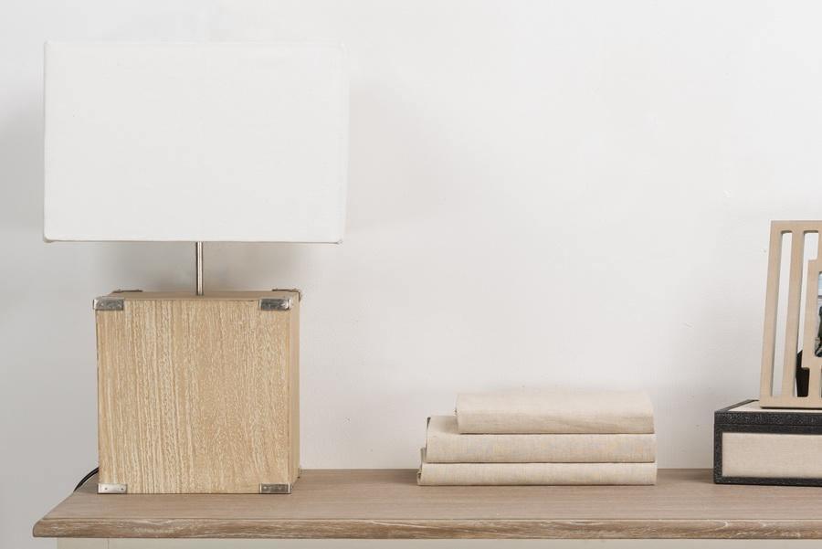 Kostka Wood and Fabric Lamp FredCo