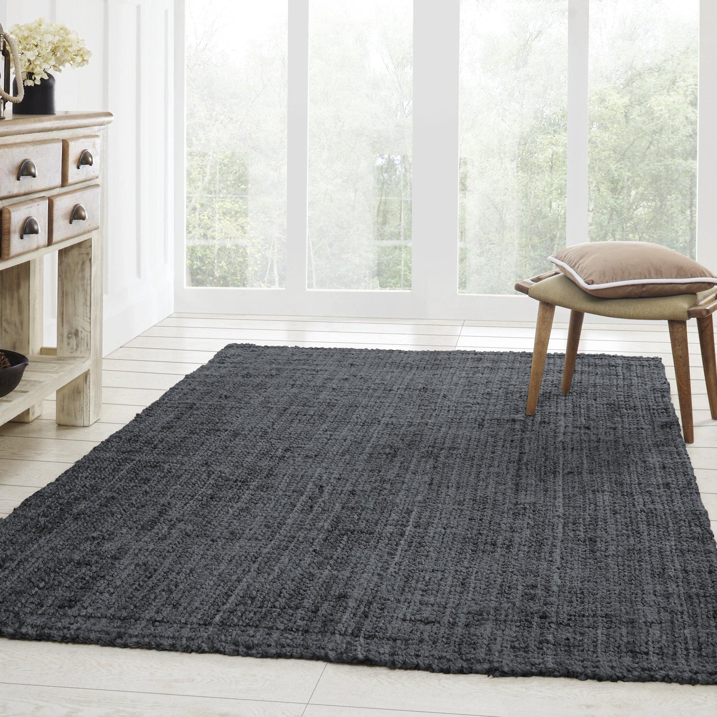 Kula Eco-Friendly Hand-Woven Coastal Jute Rug FredCo