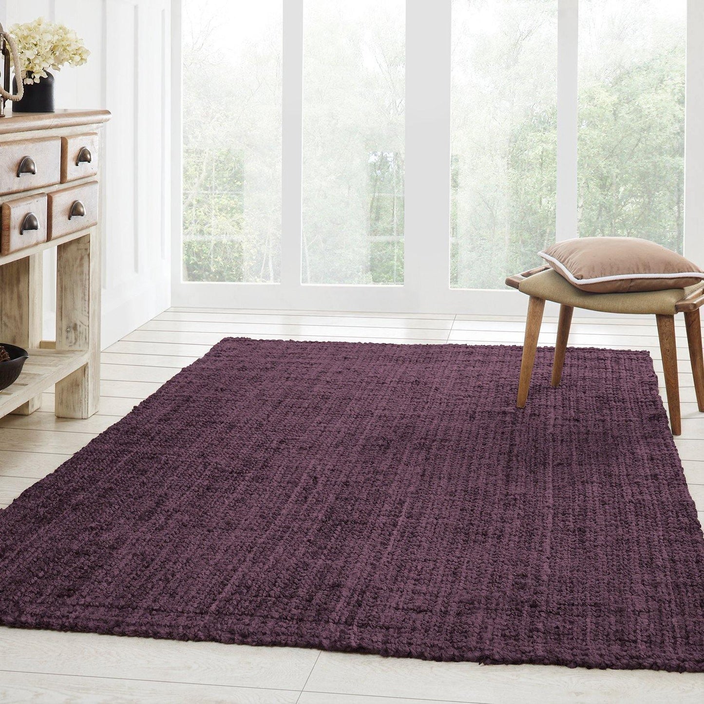 Kula Eco-Friendly Hand-Woven Coastal Jute Rug FredCo