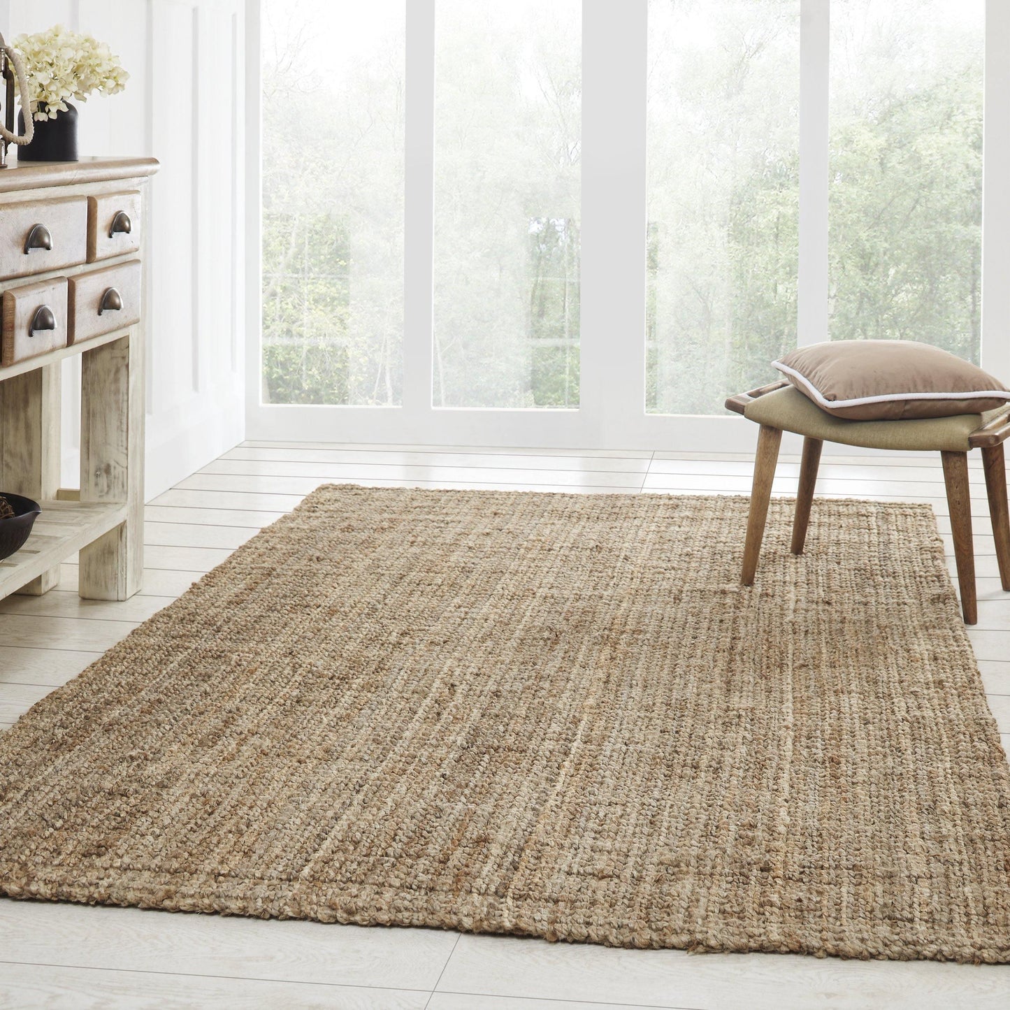 Kula Eco-Friendly Hand-Woven Coastal Jute Rug FredCo